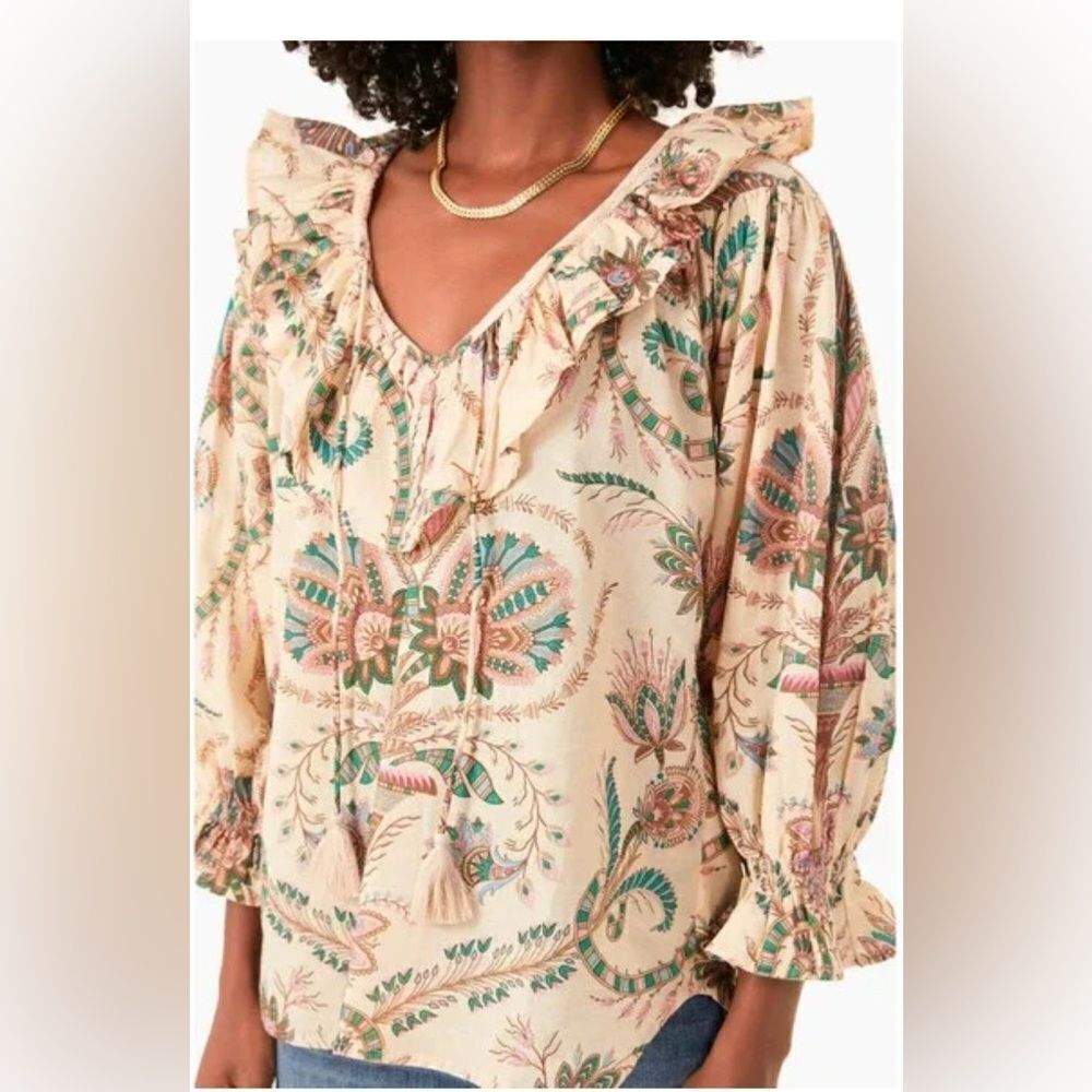 Tuckernuck’s Mille Versailles May Top Blouse, size M - Picture 9 of 10